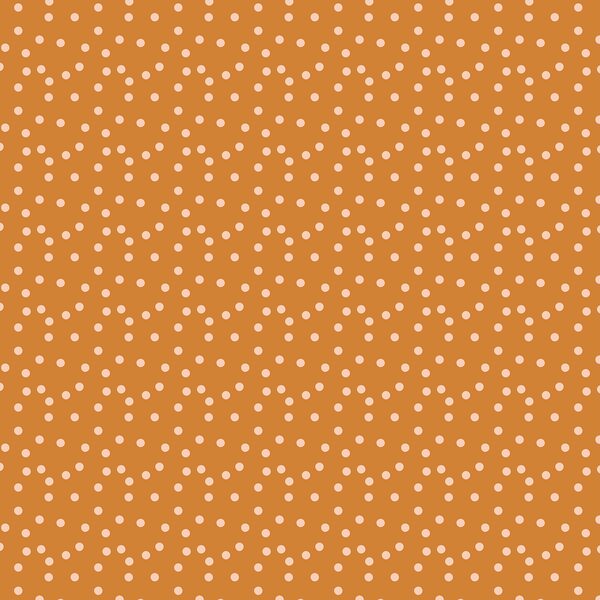 Peach Polka Dots in Golden Sun