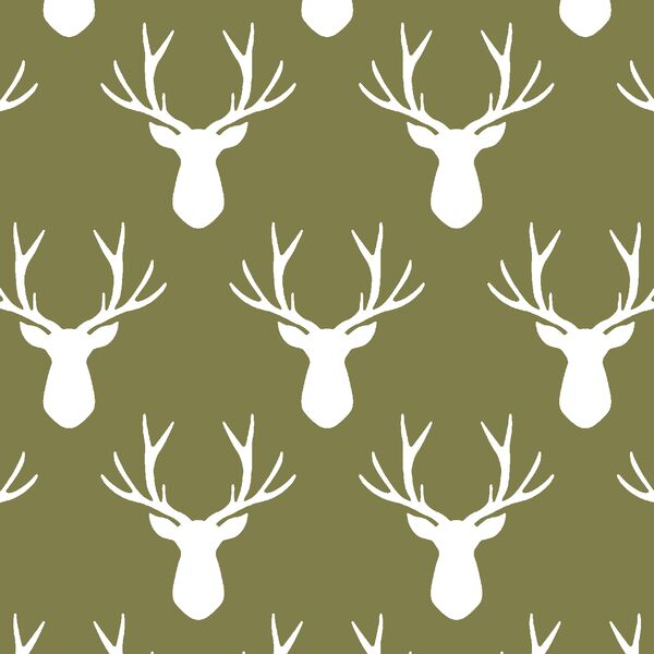 Stag Silhouette in Jungle