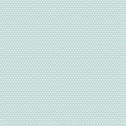 Small Winter Dot in White on Mint Green
