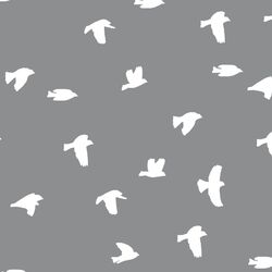 Flock Silhouette in Smoke