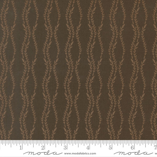 Vine Stripe in Dark Moss