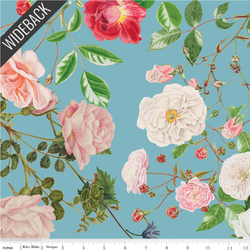 Floral Gardens Wideback in Sky