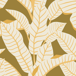 Large Playful Palms in Olive