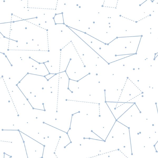 Star Charts in Water on White