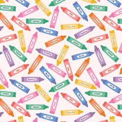 Crayon Pile in Paper White