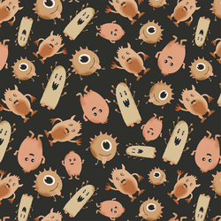 Monster Babies in Autumn Night