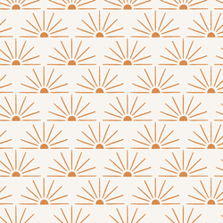 Retro Suns in Golden Brown on White Sand
