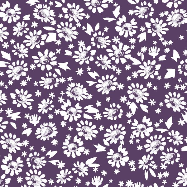 Daisies in Aubergine