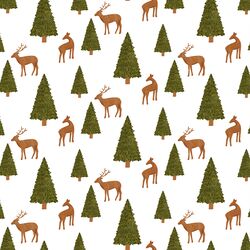 Wandering Deer in Snowy