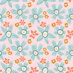 Beachy Blooms in Plumeria Pink