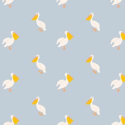 Pelican in Light Periwinkle