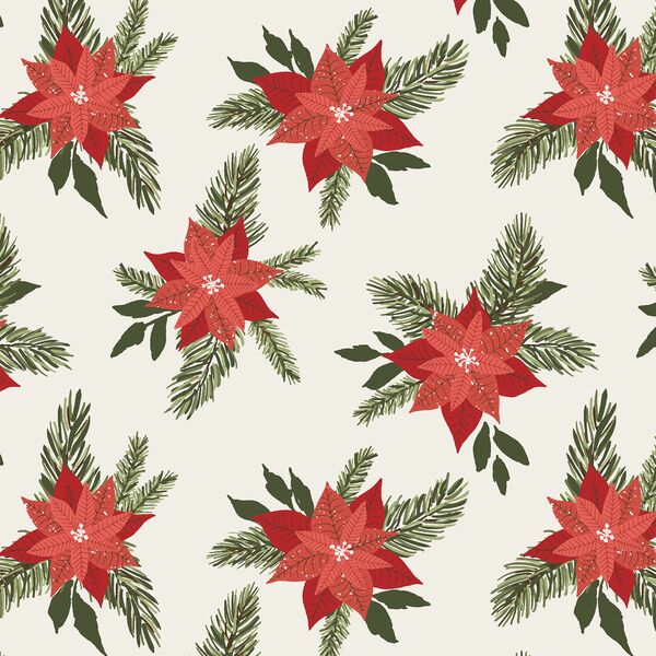 Poinsettia in Christmas Red