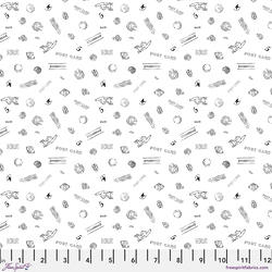 Cancellation Stamps in White