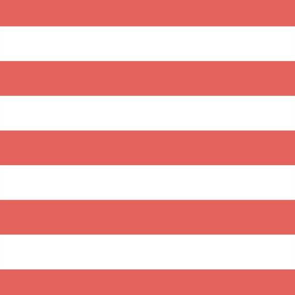 Horizontal Play Stripe in Salmon