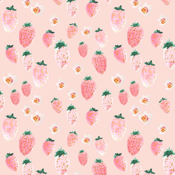 Strawberry Blossom in Pink Bloom