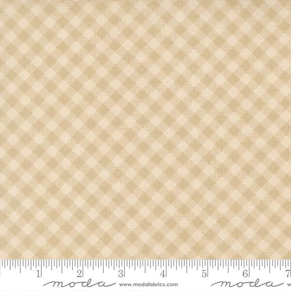 Garden Gingham in Cloud Natural