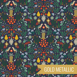 Partridge in Navy Metallic