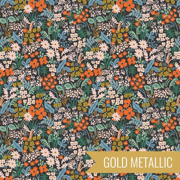 Meadow in Black Multi Metallic
