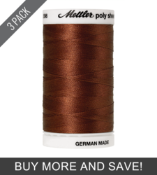 Rust (2596-1342) - Poly Sheen - 875 Yards (3 Pack)