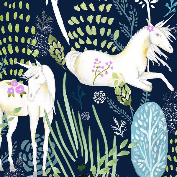 Large Fantastical Forest in Navy