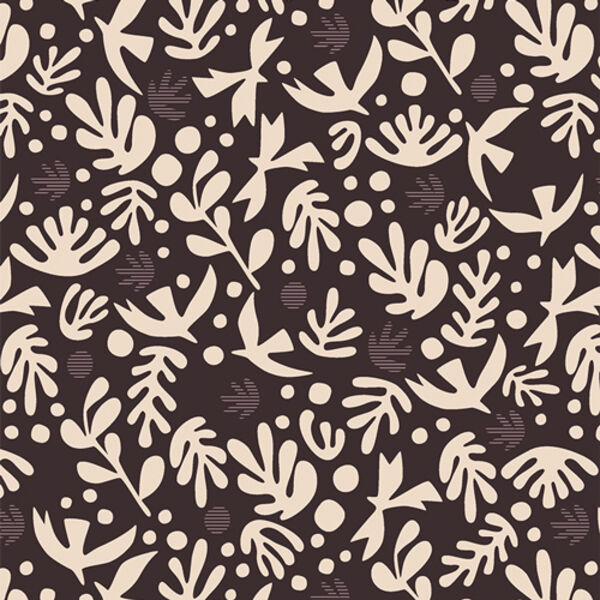 Boho Birds in Truffle