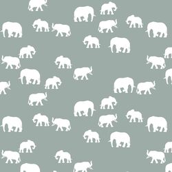 Elephant Silhouette in Eucalyptus