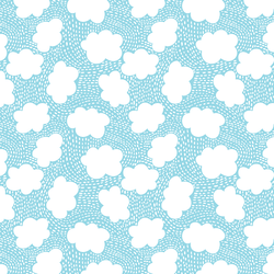 Nimbus Clouds in Sky Blue