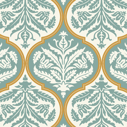 Damask in Blue Haze