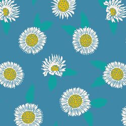 Berry Sunflowers in Blue
