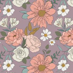 Claire Floral in Lavender