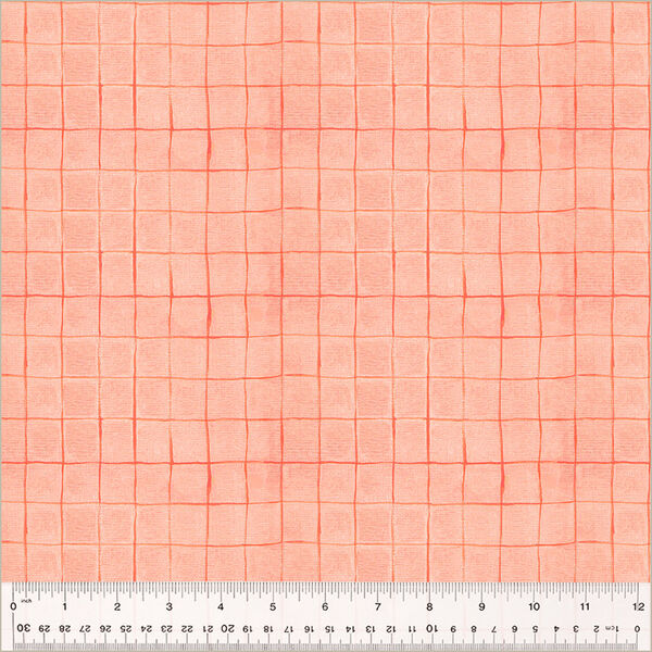 Drawn Plaid in Salmon