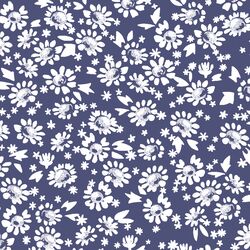 Daisies in Indigo