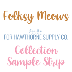 Folksy Meows Sample Strip