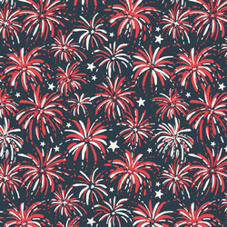Fireworks in Sea Blue