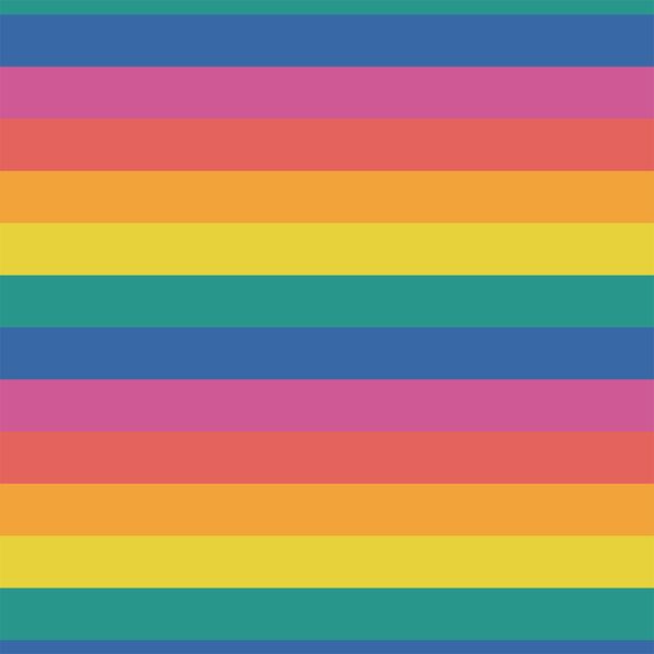 Look Lively Stripe in Rainbow Bright