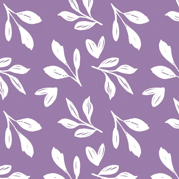Garden Foliage in Amethyst Purple