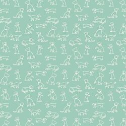 Playful Pups in Celadon
