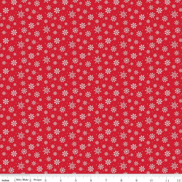 Snowflakes in Red