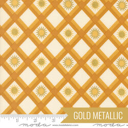 Plaid Sunshine in Golden Metallic