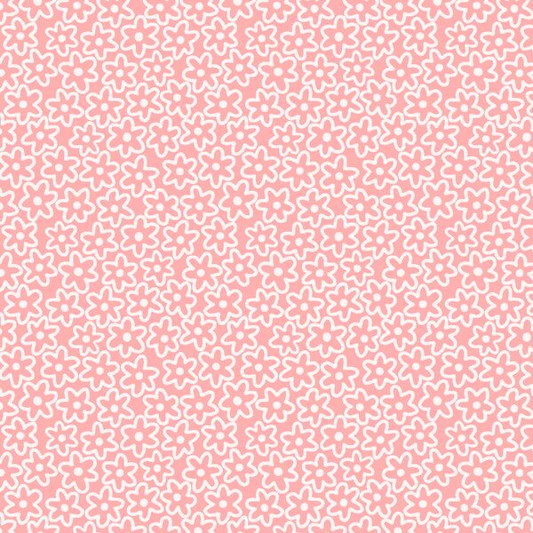 Flower Doodle in Peach