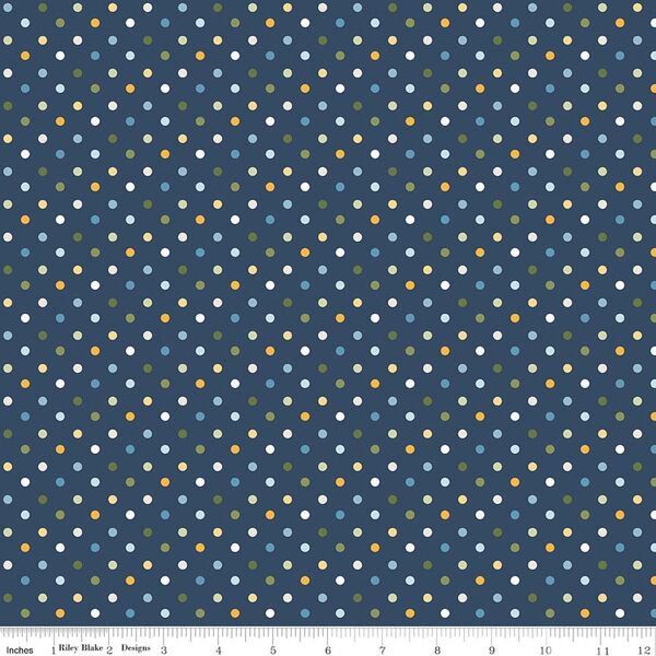 Dots in Navy