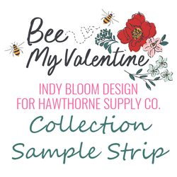 Bee My Valentine Sample Strip