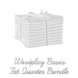 Wordplay Metallic Basics Fat Quarter Bundle