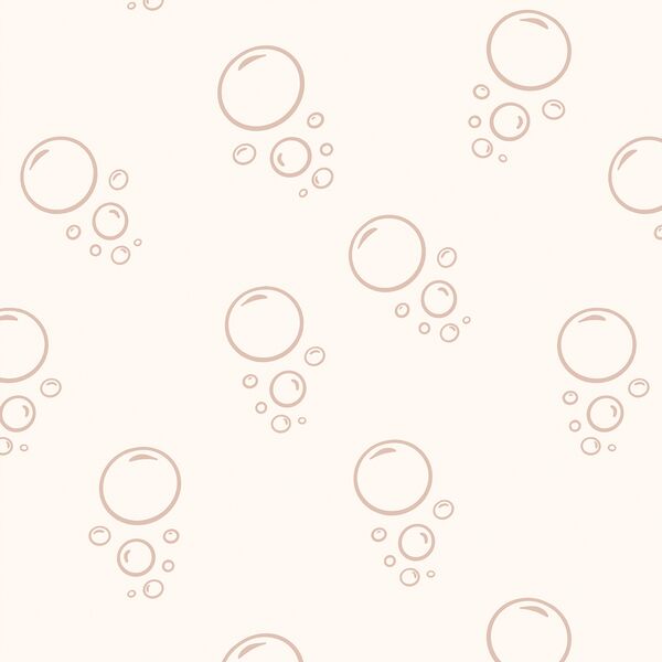 Summer Bubbles in Dawn Pink on Cream