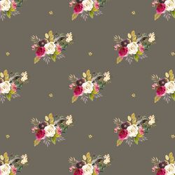 Large Woodland Bouquet in Dark Taupe