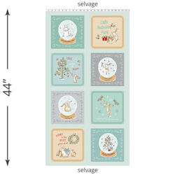 Guess How Much I Love You Panel in Light Teal