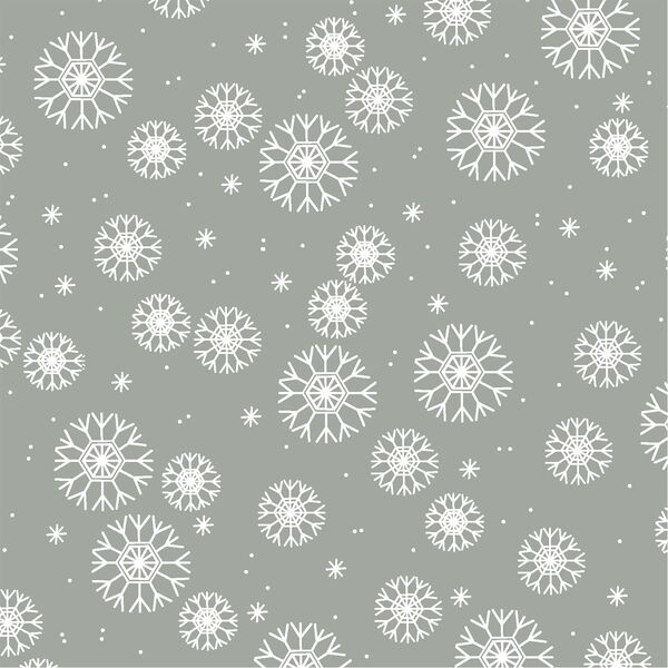 Snowflakes in Sage
