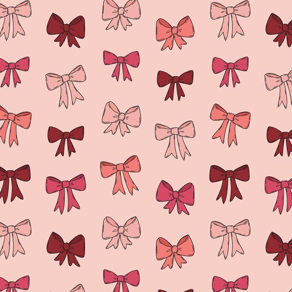 Ribbon Bows in Petal Pink