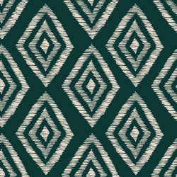 Large Ikat Diamonds in Verdant