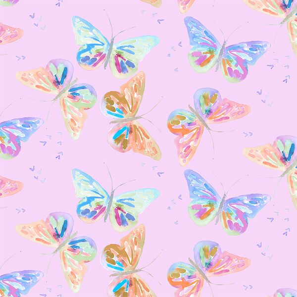 Butterflies in Bright Orchid